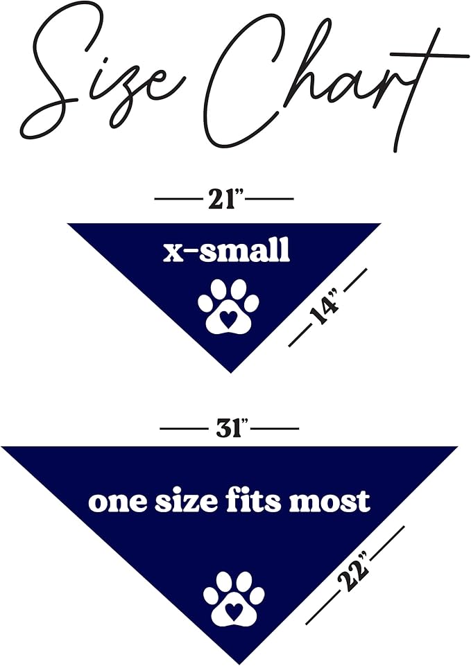 Do Not Pet Dog Bandana (Navy, XS 157)
