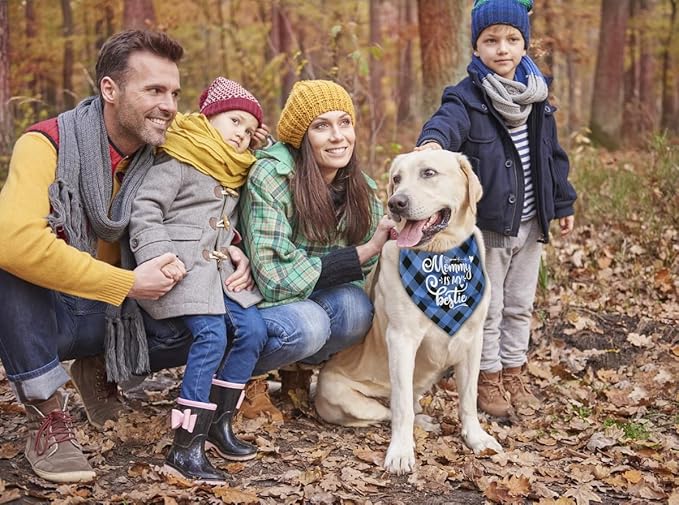 Dog Bandana, My Dad is My Hero, Dogs Scarf Classical Printing, Dogs Scarf Accessories, Doggy Kerchief Pet Kerchief, Christmas Birthday Thanksgiving Doggy Gift D03