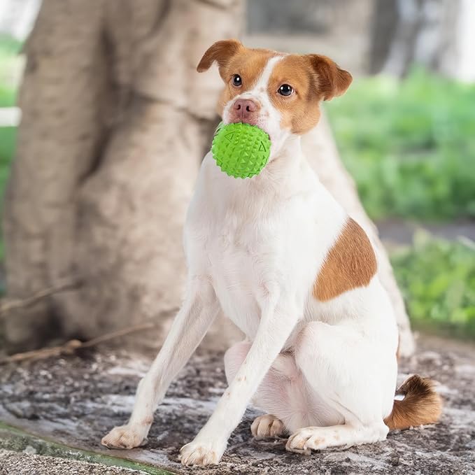 Best Pet Supplies Squeaky Dog Toys with Soft Durable Fabric for Small, Medium and Large Pets Interactive Toy for Indoor Play, Supports Active Biting and Play - Green (L:3.5")
