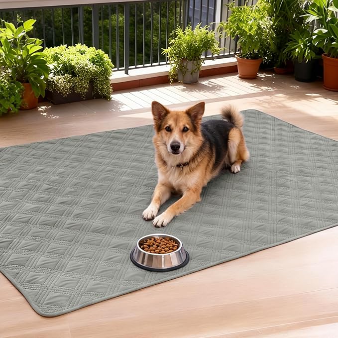 hyha Waterproof Dog Blanket, Reversible Pet Bed Blanket, Soft Sofa Couch Cover for Dogs Washable, Waterproof Pet Couch Covers for Sofa Puppy Cats Furniture Protector(30"x53", Grey/Light Grey)