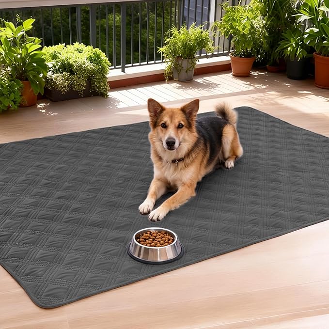 hyha Waterproof Dog Blanket, Reversible Pet Bed Blanket, Soft Sofa Couch Cover for Dogs Washable, Waterproof Pet Couch Covers for Sofa Puppy Cats Furniture Protector(30"x53", Dark Grey/Dark Grey)