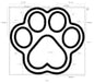 Dog Cooling Mat Self Coolings Foldable Cooling Pad for Dog in Summer Coolings Mat for Dogs and Cats Machine Washable (Dog Paw, X-Large-45 L x 41" W)