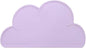 Love Dream Silicone Pet Feeding Food Mat with Raised Edge, Anti-Slip Waterproof Pet Bowl Mat Placemat for Dog and Cat (Purple)