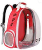Backpack Pet Carriers - Pet Bubble Backpack,Pet Capsule Knapsack,Small Space Pet Travel Bag,Waterproof Breathable Pet Carrier Airline Approved,for Travel,Hiking,Walking & Outdoor Use (Red)