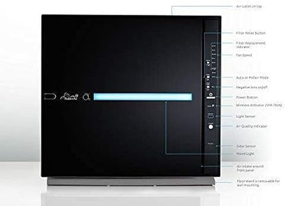 Rabbit Air, MinusA2 Air Purifiers for Home, Ultra Quiet HEPA Air Purifier - Wall Mountable Air Purifiers for Home, Allergies, Dust, Mold, Smoke & VOCs - (SPA-780N, Black, Asthma and Allergy Friendly)