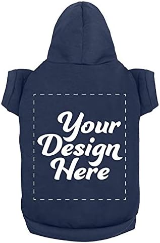 Personalized Dog Hooded Custom Sweatshirt Pet Pullover Hoodie Text/Image Small/Medium/Large Dogs,Puppy,Cat and Kitten