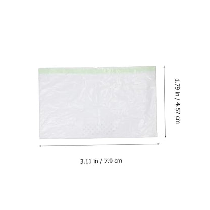 7pcs Cat Litter Filtering Bags Practical Pet Waste -up Pouches Automatic Closure for Easy Use for Litter Management White
