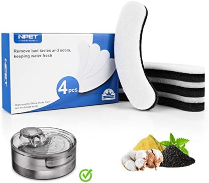 NPET DF10 170oz/1.3Gallon/5L Large Automatic Pet Water Dispenser Water Fountain with Cleaning Kit, Replacement Filter for Cat, Dogs, Multiple Pets