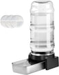 Marchul 2.3 Gallon Dog Water Dispenser, Large Dog Water Bowl Dispenser with Stainless Steel, Automatic Gravity Pet Bowl for Dogs Medium to Large (3 Filters) 8.6L