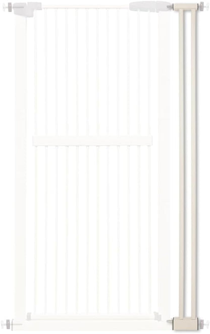 Lumizone Extra Tall Cat Gate Extension Kit 61.02" High Pressure Mounted 4.13" Extra Wide 1.37" Gap No Drilling Tall Pet Gate for Dogs (Cream, 61.02" H x 4.13" W, Extension)