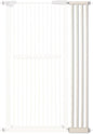 Lumizone Extra Tall Cat Gate Extension Kit 61.02" High Pressure Mounted 8.27" Extra Wide 1.37" Gap No Drilling Tall Pet Gate for Dogs (Cream, 61.02" H x 8.27" W, Extension)