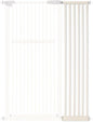 Lumizone Extra Tall Pet Gate 55.12" High Pressure Mounted 12.60" Wide Extension kit 1.37" Gap (Cream White, 55.12" H x 12.60" W, Extension)