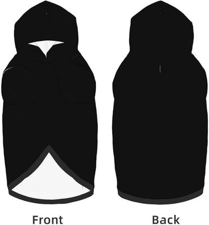 Custom Dog Hoodie Personalized Photo Text Logo Name Dog Clothes, Soft & Warm for Puppy Sweatshirt Hooded for Small Medium Large Dogs Girl/Boy Cats/Kitten, 1PC, Blank Black, XXL