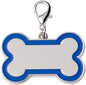 Double-Sided Personalized Dog Tags for Pets - pet ID tag, Laser Engraved Dog tag, Name tag for Dog Collar, Dog Tags for Large Dogs (Blue, Bone-Shaped-Large)