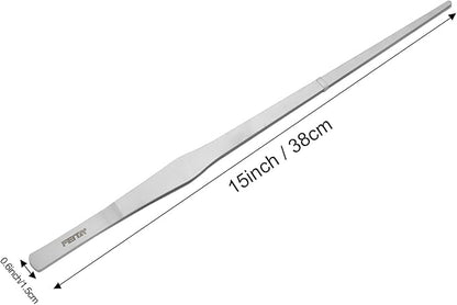 FEITA Extra-Long 15-Inch Tweezer Stainless Steel Straight for Aquarium Fishtank Aquascaping Tools, Mega Reptile Feeding Tongs