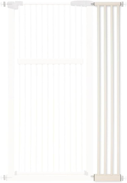 Lumizone Extra Tall Pet Gate 55.12" High Pressure Mounted 8.27" Wide Extension kit 1.37" Gap (Cream White, 55.12" H x 8.27" W, Extension)