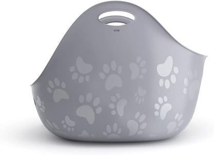 Litter Genie Cat Litter Box | Portable, Open, High Sided Cat Litter Box with Handles | Flexible Plastic Litter Box | Comfortable, Easy-Clean Cat Box