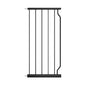 WAOWAO Baby Gate 14.17" Extra Wide Pressure Mounted Walk Through Swing Auto Close Safety Black Metal Toddler Kids Child Dog Pet Puppy for Stairs,Doorways,Kitchen