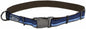 Coastal Pet K9 Explorer Reflective Adjustable Dog Collar - Comfortable Collar for The Outdoors - Durable, Lightweight Accessory with Side-Release Buckle - Sapphire, 1" x 12-18"