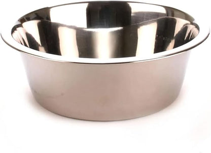 Jeffers Pet Standard Weight Stainless Steel Bowls for Dogs, Cats, Puppies, Kittens, Food & Water, Durable Feeding Dish, Travel, Camping, Indoor Outdoor Use, Dishwasher Safe Pet Accessories -10 Quart