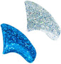 ICY Combo Soft Nail Caps Cats Claws 40pk (20 Silver Holo Glitter - 20 Blue Glitter) Kitten Size