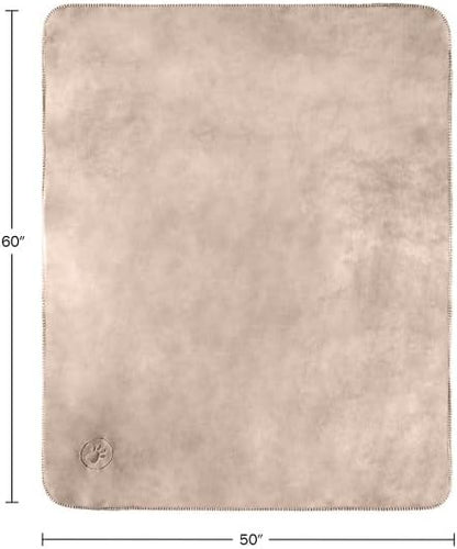 Waterproof Blanket for Dogs and Cats - Reversible 50x60 Throw for Couch, Bed, or Car Protection Against Spills, Stains, and Pet Fur by PETMAKER (Tan)