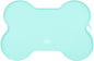Super Design Dog Food Mat Dog Bowl Mat for Food and Water Silicone Non Spill Cat Feeding Mat Puppy Placemat Waterproof - 20.5" x 14.5", Light Green