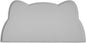 Cat Food Mat, Silicone Pet Feeding Mat for Floor Non-Slip Waterproof Dog Water Bowl Tray Cushion (20" x 12", Dark Gray)