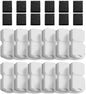 Pet Water Fountain Filters: Per Fountain Filter Replacement (24 Pcs) - 6 Months Set of Replacement Filters for ATMZIQXR S18 - Contains 12 Carbon Filters + 12 Sponges Filters