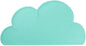 Love Dream Silicone Pet Feeding Food Mat with Raised Edge, Anti-Slip Waterproof Pet Bowl Mat Placemat for Dog and Cat (Green)