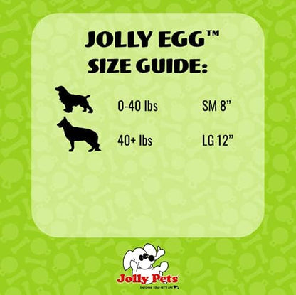 Jolly Pets Jolly Egg Dog Toy, 8 Inches/Medium, Red (JE08 RD) (Pack of 2)