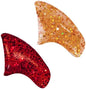 Jolly Combo Soft Nail Caps Cats Claws 40pk (20 Gold Holo Glitter - 20 Red Glitter) Large Size