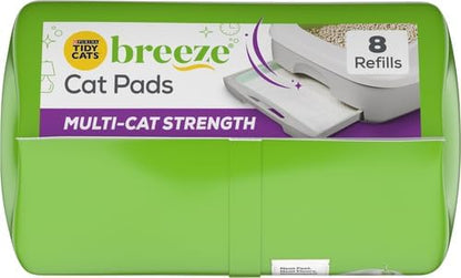 Purina Tidy Cats Cat Litter Breeze Pads Refill Pack Multi Cat Litter Pads - 8 ct. Bag (Pack of 2)