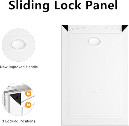 [MAVRICPOWER] Aluminum Large Dog Door for Extreme Weather, Doggie Door with 2 Sliding Lock Panels, Doggy Door for Dogs Up to 80 lbs