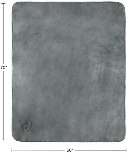 Waterproof Reversible Dog Blanket 60x70 Inches for Couch Bed Car – Soft Sherpa Fleece Pet Throw Furniture Protector Cover - Washable Pet Blanket for Dogs Cats Home Décor by PETMAKER (Gray)