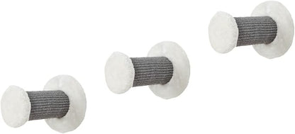 Trixie Wall Mount XXL Cat Climbing Steps, Cat Furniture, Scratching Post, 3pcs, Gray