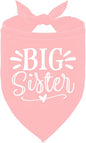 Big Sister Dog Bandana, Dog Bandana, Pink Pet Dog Scarf Accessories, Pet Dog Triangle Scarf, Dog Bandana for Large Dogs, Baby Announcement Dog Bandana, Dog Bandana Pet Scarf (L)