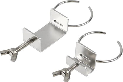 2 PCS Float Valve Special Fixing Clip 304 Stainless Steel, Automatic Water Level Control Valve for Fish Tanks and Aquariums