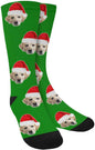 Custom Face Socks, Personalized Dog Lover Pet Photo Picture on Socks Unisex Athletic Crew Socks for Men Women