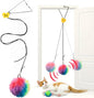 Interactive Cat Toys, Independent Play Hanging Door Cat Toys for Indoor Cats Kitten Exercise Toy for Bored Cats