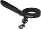 Best Pet Supplies Voyager Reflective Dog Leash or Collar with Neoprene Handle, for Small, Medium, and Large Breed Puppies, Cute and Heavy Duty for Walking, Running and Training - Black Leash, L