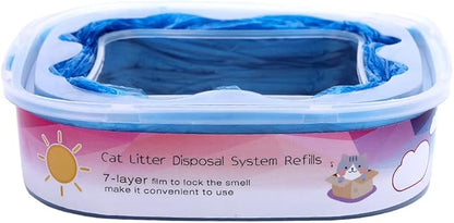 9 Pack Cat Litter Refills Bags Compatible with Your Genie Standard, Plus,and XL+ Litter Disposal Refill Cartridge