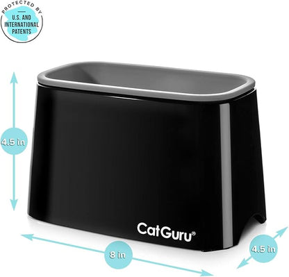 CatGuru Premium Cat Litter Scoop Holder – Heavy-Duty Scooper Storage Caddy, Scoop Stand for Kitty Litter Box, Fits Most Cat Litter Scoops (Black)