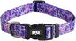 QQPETS Adjustable Soft Dog Collar: Print Flower Pink Multicolor Cute Patterns for XS Small Medium Large Pet Girl Boy Puppy Walking Running Training