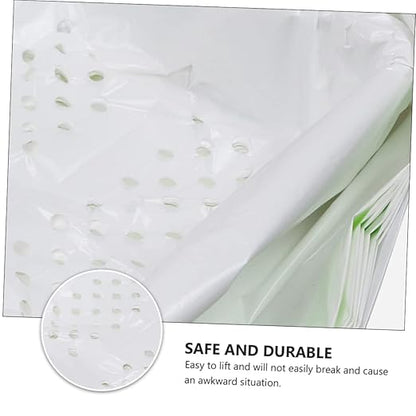 Mipcase 7pcs Cat Litter Filter Bags Design for Convenient Pet Waste Disposal White Litter Cleaning Supplies