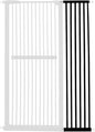Lumizone Extra Tall Cat Gate Extension Kit 61.02" High Pressure Mounted 12.6" Extra Wide 1.37" Gap No Drilling Tall Pet Gate for Dogs (Black, 61.02" H x 12.60" W, Extension)