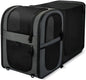 Apollo Walker Pet Carrier Backpack for Large/Small Cats and Dogs, Puppies, Safety Features and Cushion Back Support for Travel, Hiking, Outdoor Use (Gray-Expandable)
