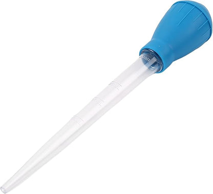2 Set Manual Fish Tank Cleaning Tools with Extension Pipe and L Shaped Extension Pipe,30ml Aquarium Water Changer,28.9 Inches Siphon Dropper for Fish Bowl Waste Remover,Coral Feeder(Blue)