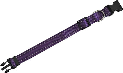 Adjustable Nylon Dog Collar, Reflective Collar 1 Inch 3/4 Inch 5/8 Inch Wide, for Large Medium Small Dogs