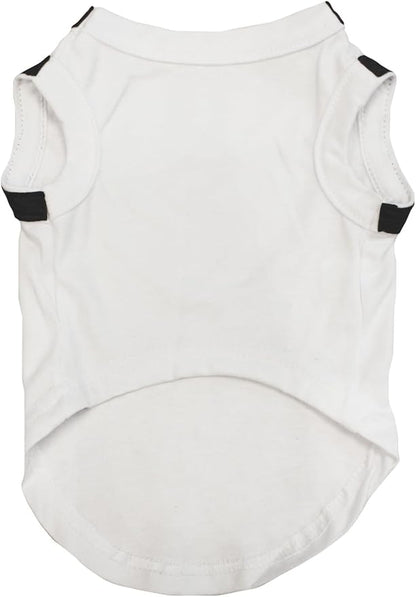 Petitebella Bling Happy New Year Puppy Dog Shirt (White/Black, X-Large)